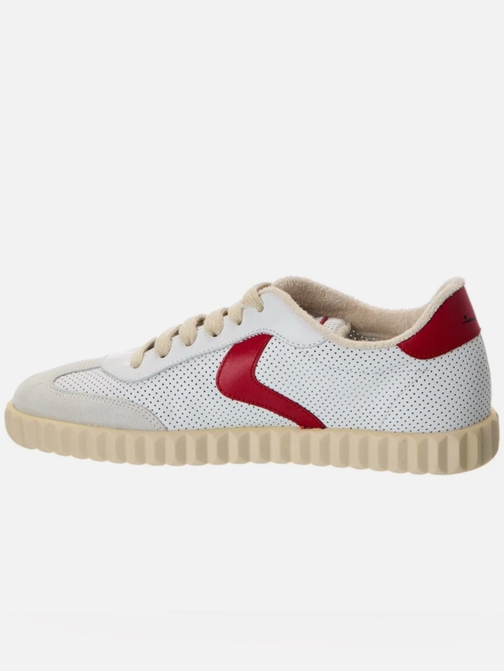 Voile Blanche Ines Mesh & Leather Sneakers - White/Red NIBox Size 37 (7US)